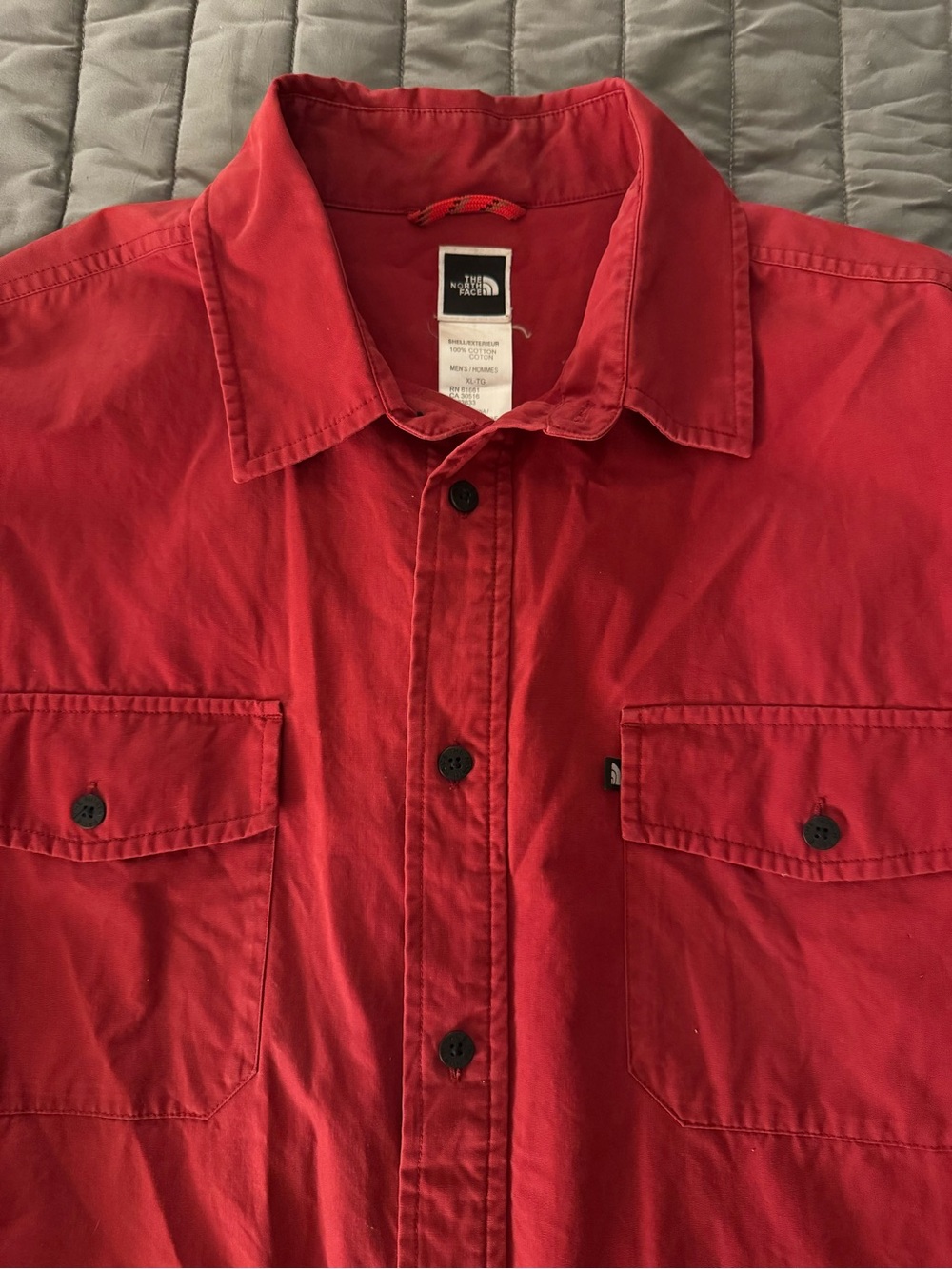 Men's North Face brushed cotton shirt! Gently used and so comfortable-Size XL
